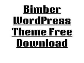 Bimber WordPress Theme Free Download