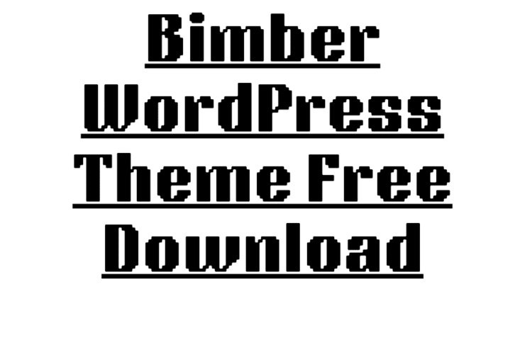 Bimber WordPress Theme Free Download