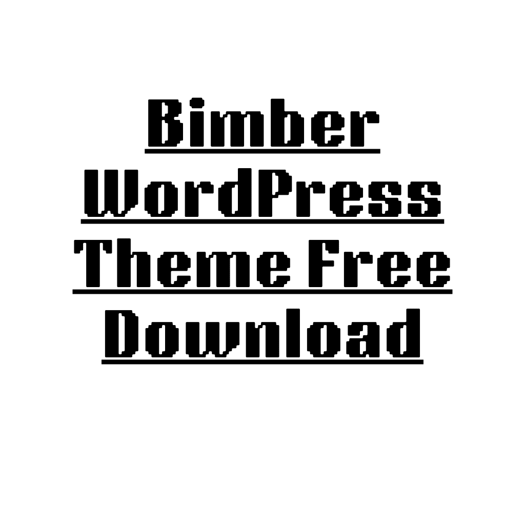 Bimber WordPress Theme Free Download