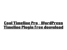 Cool Timeline Pro – WordPress Timeline Plugin free download