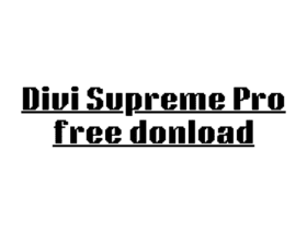 Divi Supreme Pro free donload