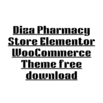 Diza Pharmacy Store Elementor WooCommerce Theme free download