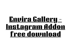 Envira Gallery – Instagram Addon free download