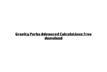 Gravity Perks Advanced Calculations free download