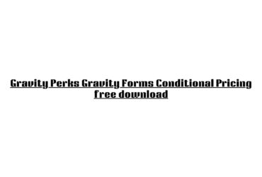 Gravity Perks Gravity Forms Conditional Pricing free download