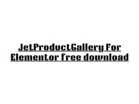 JetProductGallery For Elementor free download