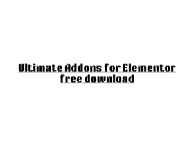 Ultimate Addons for Elementor free download