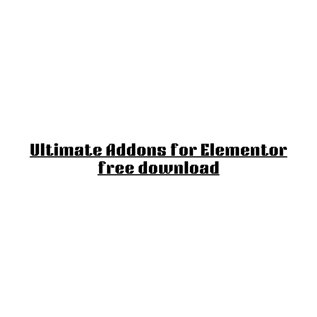 Ultimate Addons for Elementor free download