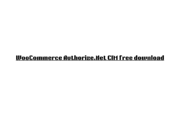 WooCommerce Authorize.Net CIM free download