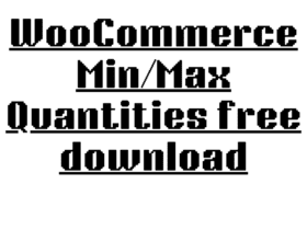 WooCommerce Min/Max Quantities free download