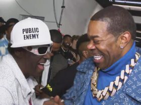 Watch Flavor Flav Lose It When He Sees ‘Rap God’ Busta Rhymes at VMAs Backstage (Exclusive)