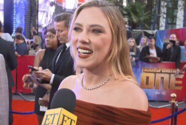 Scarlett Johansson Meets Up With Her ‘Transformers One’ Cast for the First Time at London Premiere