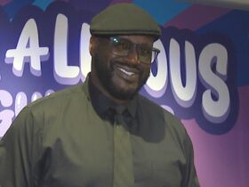 Shaquille O’ Neal Calls Himself a Grown-Up ‘Class Clown’ as He Takes Over Times Square (Exclusive)