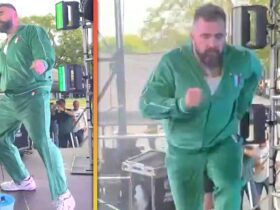 Watch Jason Kelce Show Off His Dance Moves Ahead of Eagles Playing on ‘Monday Night Football’