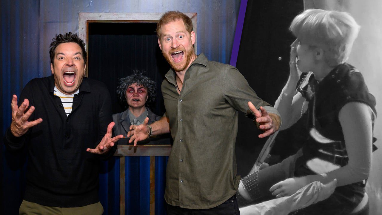 Prince Harry Shocks Unsuspecting Haunted House Actors in Jimmy Fallon’s ‘Tonightmares’ Maze