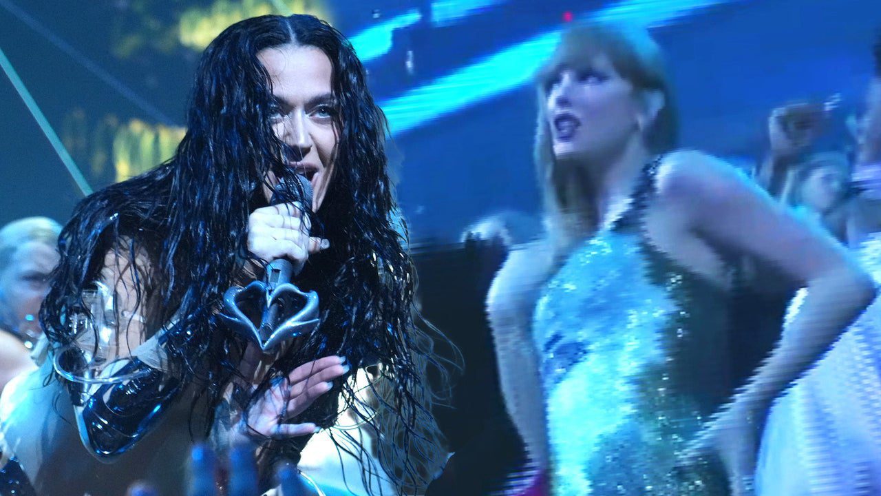 Watch Taylor Swift Jam Out to Former Rival Katy Perry’s VMAs Performance