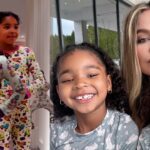 True Thompson and Dream Kardashian Hold Fashion Show in Khloe’s Massive Closet