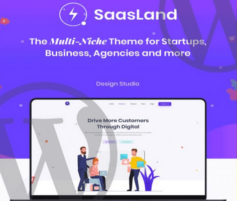 Saasland – MultiPurpose WordPress Theme for Startup Free download