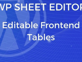 WP Sheet Editor Editable Frontend Tables 2.4.38 Free download