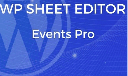 WP Sheet Editor Events Pro 1.1.32 Free Download