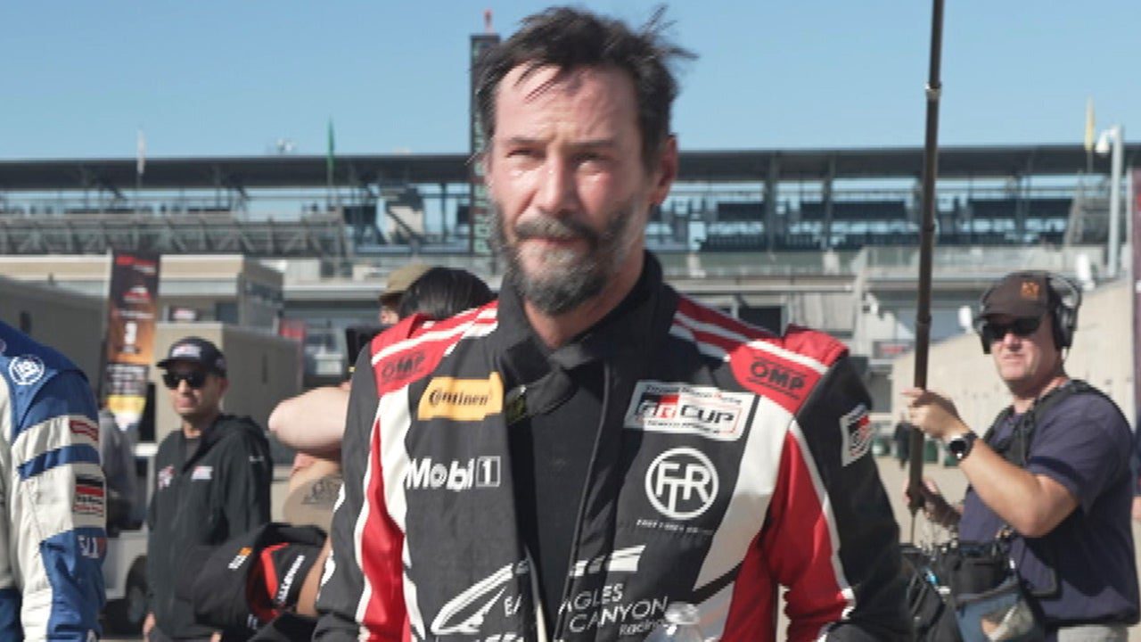 Keanu Reeves Loses Control During His Pro-Racing Debut