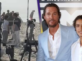 Watch Matthew McConaughey Mentor Son Levi On Set of New Movie!