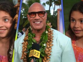 Watch Dwayne Johnson’s Daughters Crash His Emotional Interview (Exclusive)