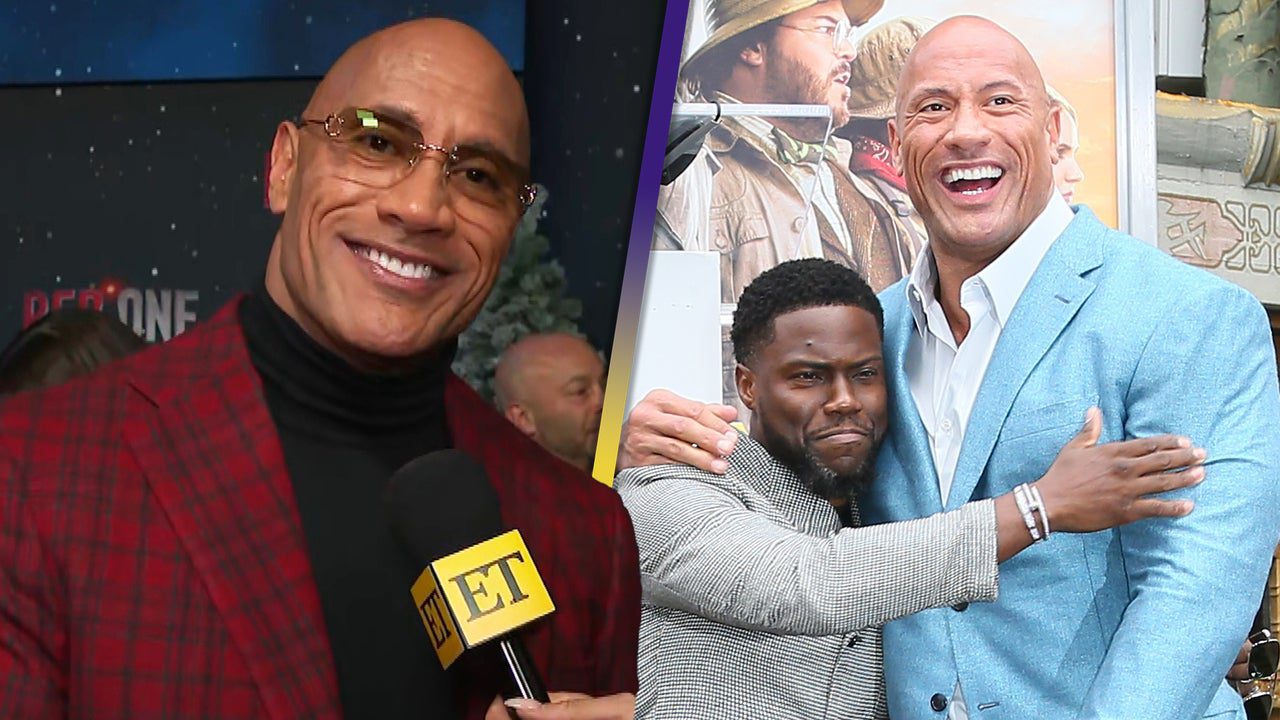 Dwayne Johnson Pulls a Mariah Carey on Kevin Hart at the ‘Red One’ Premiere (Exclusive)