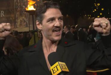 Watch Pedro Pascal Dance to Fan Chants Mid-Interview at ‘Gladiator II’ Premiere! (Exclusive)