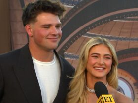 Rylee Arnold and Walker Lyons on Making Their Red Carpet Couple Debut at ‘Wicked’ Premiere