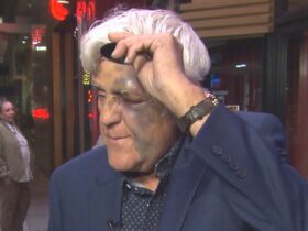 Jay Leno Seen With Badly Bruised Face, Broken Wrist and Eyepatch Following 60-Ft. Fall