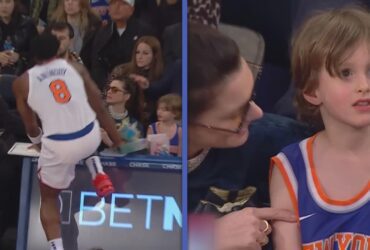 Anne Hathaway and Son Jack Nearly Wiped Out by NBA Star Mid-Game