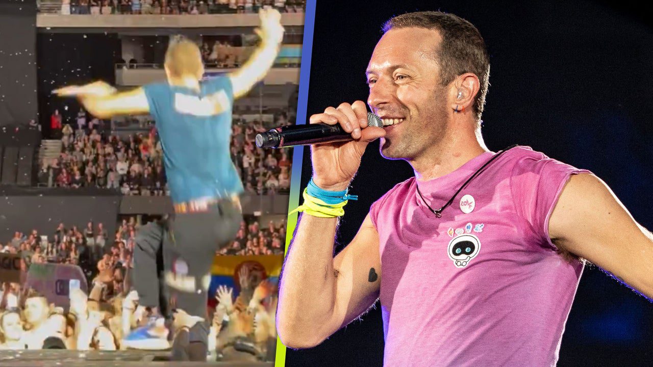 Chris Martin Falls Into Stage Trap Door During Coldplay Show in Australia