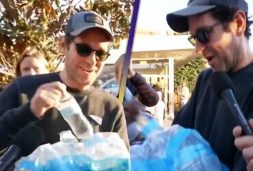 Watch Paul Rudd Hand Out Water to Voters Waiting 2 Hours to Cast Ballots on Election Day