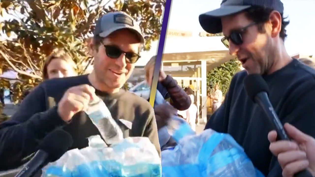 Watch Paul Rudd Hand Out Water to Voters Waiting 2 Hours to Cast Ballots on Election Day