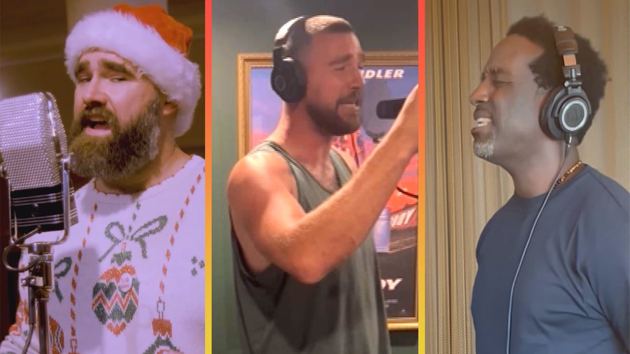 Travis and Jason Kelce Sing Soulful Christmas Song With Boyz II Men