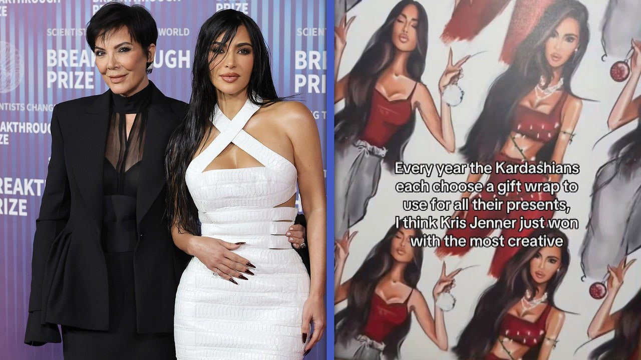 Kris Jenner ‘Wins’ Christmas With Kardashian-Themed Gift-Wrapping Paper