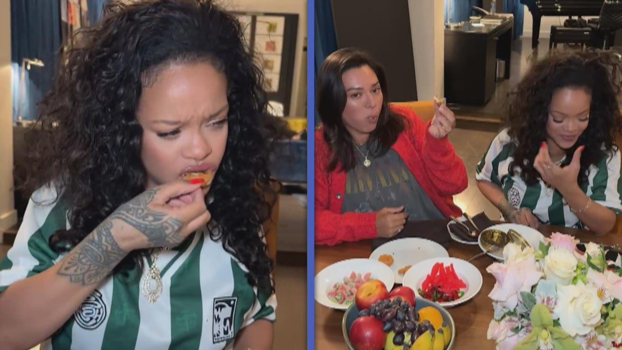 Rihanna Puts Twist on ‘Soccer Mom’ Life Eating Chicken Nuggets With Caviar