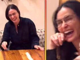 Demi Moore’s Family Can’t Stop Laughing Over Viral Holiday Tealight Candle Challenge