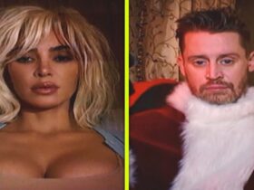 Kim Kardashian Releases Bizarre ‘Santa Baby’ Music Video With Macaulay Culkin