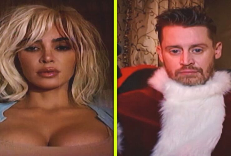 Kim Kardashian Releases Bizarre ‘Santa Baby’ Music Video With Macaulay Culkin