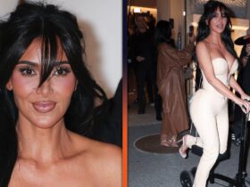 Kim Kardashian Attends Star-Studded SKIMS Event on a Scooter After Breaking Her Foot