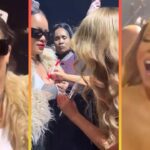 Watch Mariah Carey Sign Rihanna’s Breast at Final Christmas Concert