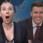 ‘SNL’: Scarlett Johansson Reacts to Colin Jost and Michael Che’s 2024 Joke Swap