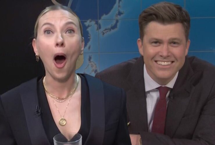 ‘SNL’: Scarlett Johansson Reacts to Colin Jost and Michael Che’s 2024 Joke Swap