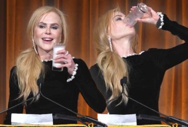 Watch Nicole Kidman Chug Entire Glass of Milk During ‘Babygirl’ Award Acceptance Speech