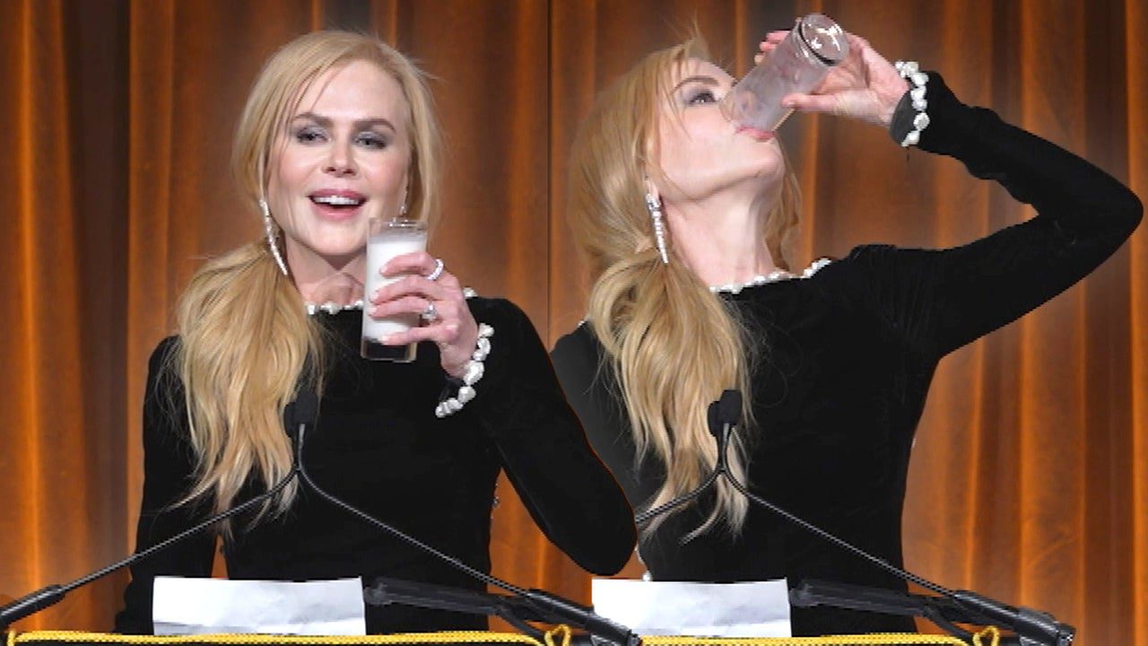 Watch Nicole Kidman Chug Entire Glass of Milk During ‘Babygirl’ Award Acceptance Speech