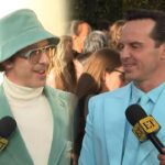 Jeremy Strong Crashes Andrew Scott’s Golden Globes Interview to Compare Blue Suits (Exclusive)