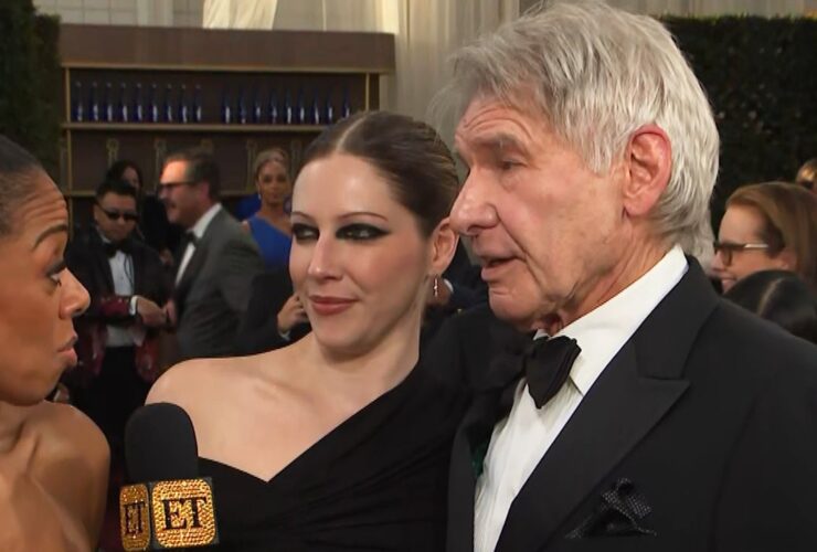 Harrison Ford’s Daughter Georgia Crashes His Golden Globes Interview (Exclusive)