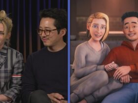 Kristen Stewart and Steven Yeun React to ‘Trippy Romance’ in ‘Love Me’ (Exclusive)